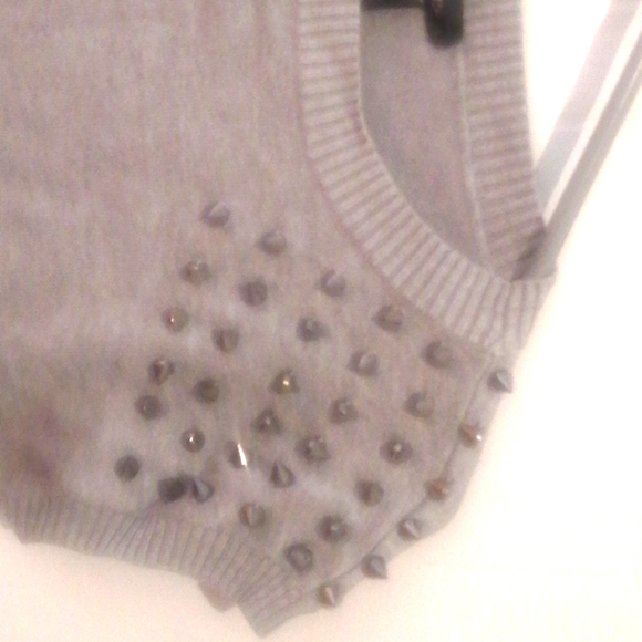 long gray dress, with spades on the shoulders. Large 3for 20$ - Picture 2 of 2